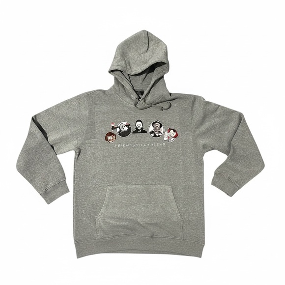 Men's Gray Horror Hoodie - Picture 3 of 6